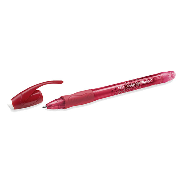 BIC Gelpenna raderbart bläck | BIC Gel-Ocity Illusion | röd⭐ 943442 224684 - 1