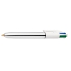 Kulspetspenna | BIC 4 Colours Shine | silver