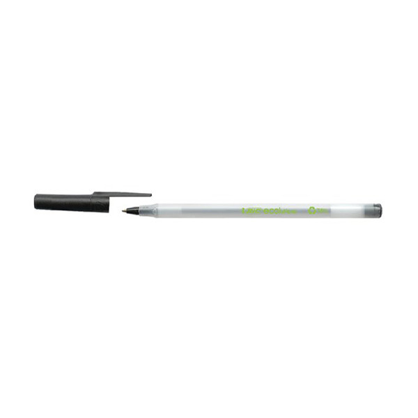 BIC Kulspetspenna | BIC Ecolutions Round Stic | svart | 60st 8932392 240427 - 1