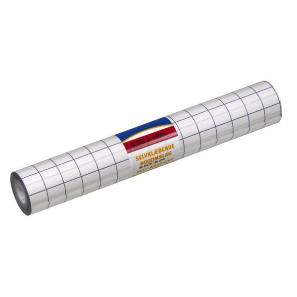 Bokplast självhäftande 30cm x 10m | Bantex | blank SE000335 - 1