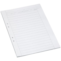 Provskrivningsblad A3 linjerat | hålat | 14,5mm | 250 ark SE000405