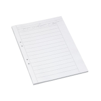 Provskrivningsblad A3 linjerat | hålat | 18mm | 250 ark SE000400