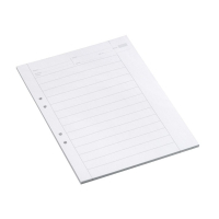 Provskrivningsblad A4 linjerat | hålat | 18mm | 500 ark SE000415