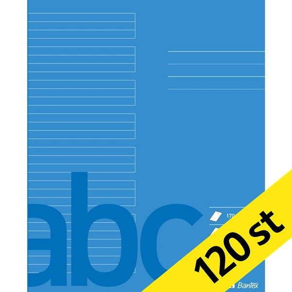 Skrivhäfte 17x21cm linjerat | 6mm | blå | 120st SE000798 - 1