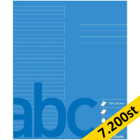 Skrivhäfte 17x21cm linjerat | 6mm | blå | 7.200st [PALLFRAKT] SE000799