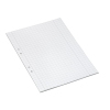 Skrivpapper A4 rutat | hålat | 10x10mm | 500 ark SE000460 - 1