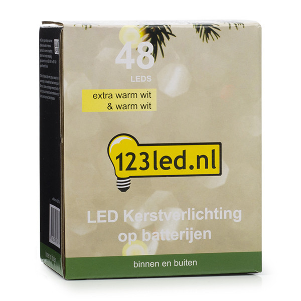 Batteridriven Ljusslinga | extra varmvit & varmvit | 3,9m | 48 lampor [123ink] LDR07146 - 7