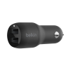 Billaddare 12W | 2x USB-A | Belkin Dual 360358 - 2