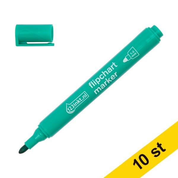 Blädderblockspenna 1.0mm - 3.0mm | 123ink | grön | 10st  390564 - 1