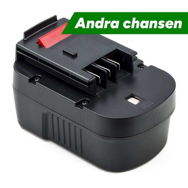 Black & Decker batteri 14,4V | 3Ah | HPB14 | A1714 | A14 | Ni-MH (varumärket 123ink)⭐ 502268 - 1
