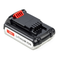 Black & Decker batteri 20V | 1500mAh | BL1518 | BL2018 | LBX20 (varumärket 123ink) 20VMax BL1318 BL1318-XJ BL1518 BL1518-XJ ABL00116