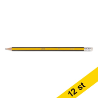 Blyertspenna HB med sudd | 123ink | 12st