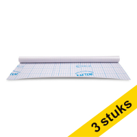 Bokplast självhäftande 50cm x 1m | 123ink | transparent 3st 301880