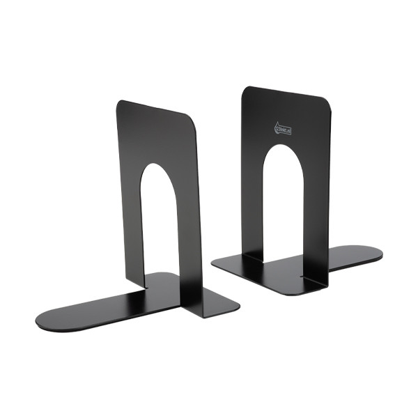 Bokstöd 14.5 x 12 x 15.2cm | 123ink | svart metall 2st⭐ 3506290C 301315 - 2