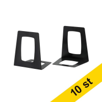 Bokstöd 15.6 x 13.8 x 17.8cm | 123ink | svart plast 2st x5  301404