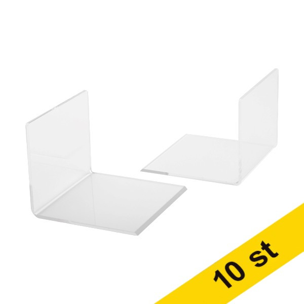 Bokstöd akryl 10st | 10 x 10 x 8cm | 123ink transparent 301719 - 1