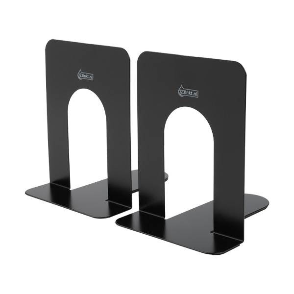 Bokstöd metall 2st | 14.5 x 12 x 15.2cm | 123ink svart⭐ 301315 - 3
