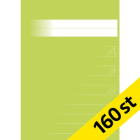 Bokstavshäfte A5 | ljusgrön | 160st
