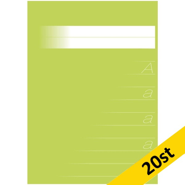 Bokstavshäfte A5 | ljusgrön | 20st SE000822 - 1