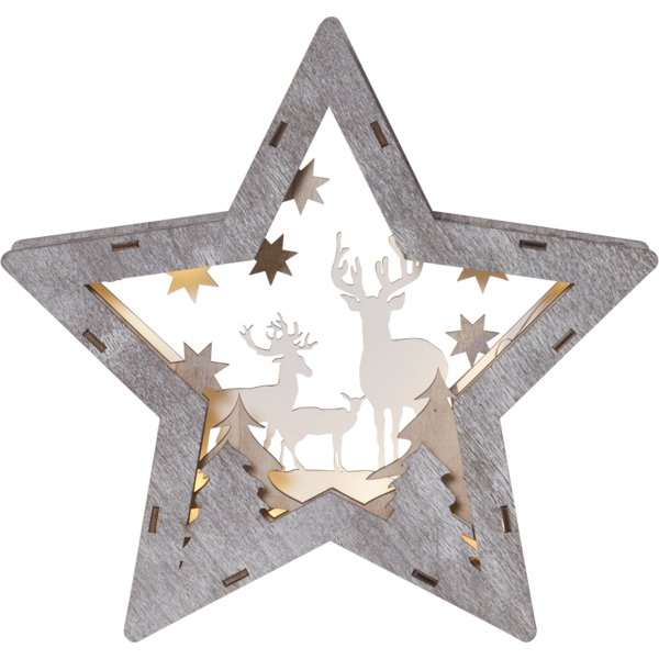 Bordsdekoration Fauna | 25x24cm | brun [Star Trading] 271-36 501821 - 1