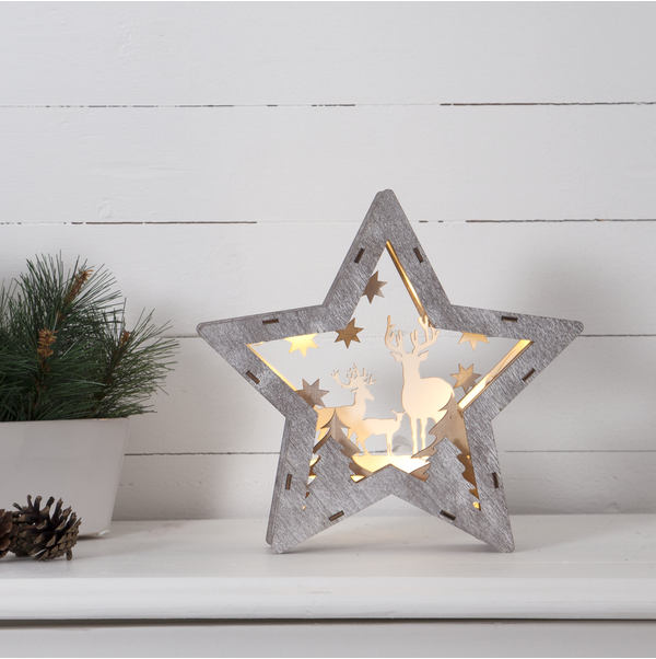 Bordsdekoration Fauna | 25x24cm | brun [Star Trading] 271-36 501821 - 2