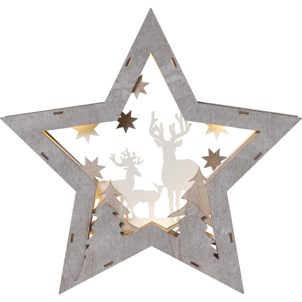 Bordsdekoration Fauna | 34x32cm | brun [Star Trading] 271-37 501820 - 1