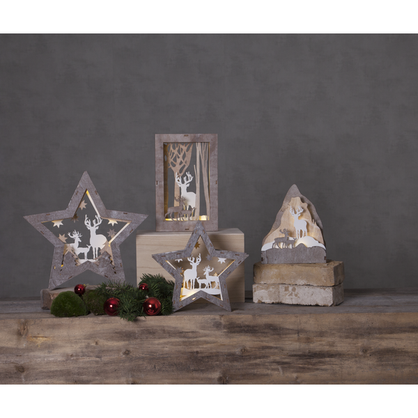 Bordsdekoration Fauna | 34x32cm | brun [Star Trading] 271-37 501820 - 3
