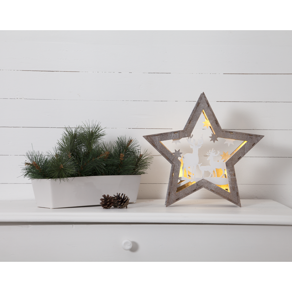 Bordsdekoration Fauna | 34x32cm | brun [Star Trading] 271-37 501820 - 4