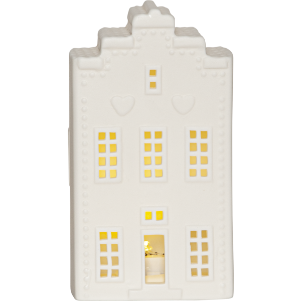 Bordsdekoration Vinter | 8,5x16x6cm | vit [Star Trading] 992-76 501815 - 1