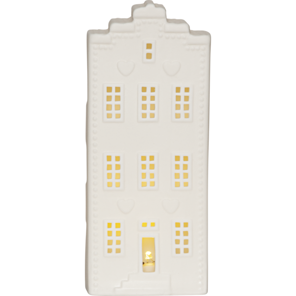 Bordsdekoration Vinter | 8,5x21x6cm | vit [Star Trading] 992-75 501814 - 1
