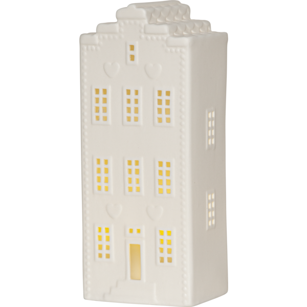 Bordsdekoration Vinter | 8,5x21x6cm | vit [Star Trading] 992-75 501814 - 3