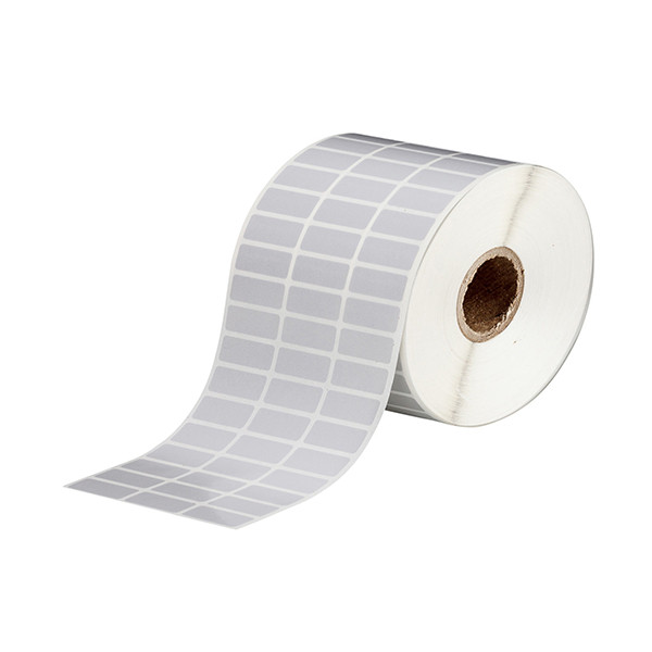 Brady BPT-5-7563-2,5 polyesteretikett | matt metalliserad | 25,40 x 12,70mm (original) BPT-5-7563-2.5 147646 - 1
