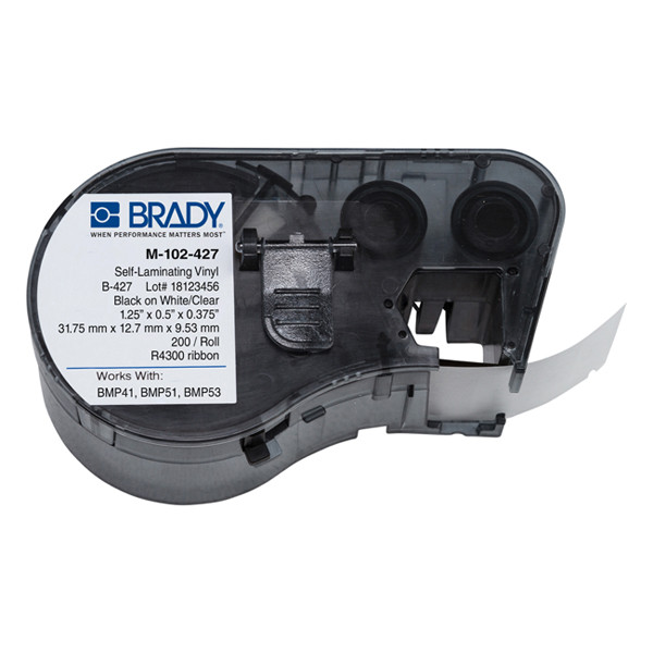 Brady M-102-427 laminerad vinyltejp | 31,75m x 12,7mm x 9,53mm (original) M-102-427 146004 - 1