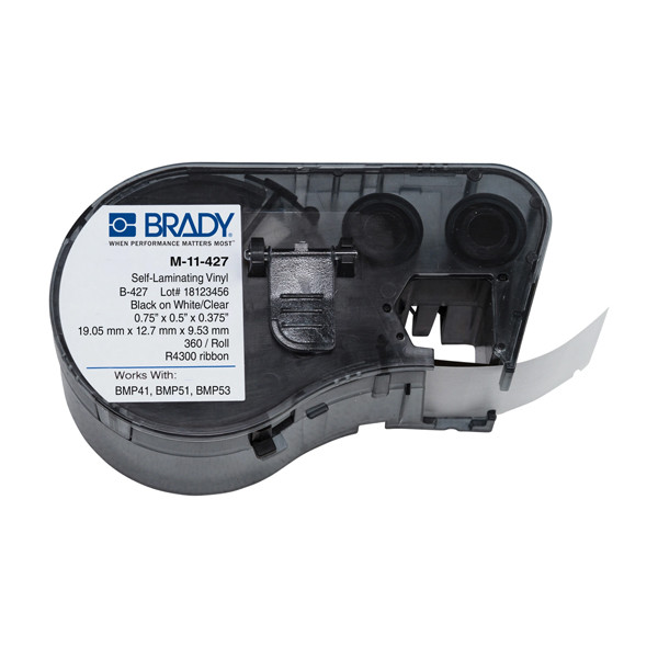 Brady M-11-427 laminerad vinyltejp | 19,05mm x 12,7mm x 9,53mm (original) M-11-427 146002 - 1