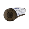 Brady M21-250-430 polyestertejp | svart text - transparent tejp | 6,35mm x 6,40m (original)