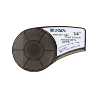 Brady M21-250-595-YL vinyltejp | svart text - gul tejp | 6,35mm x 6,4m (original) M21-250-595-YL 147162