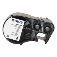 Brady M4-82-492 polyestertejp | svart text - vit tejp | Ø 9,53mm (original) M4-82-492 148252