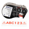 Brady M4C-1000-595-WT-RD vinyltejp | röd text - vit tejp | 25,4mm x 7,62m (original) 147932 - 1