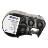 Brady M4C-750-595-WT-BK vinyltejp | svart text - vit tejp | 19,05mm x 7,62m (original) 147977 - 1
