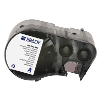 Brady M5-112-492 polyestertejp | svart text - vit tejp | 9,53mm x 31,75mm (original) M5-112-492 148340