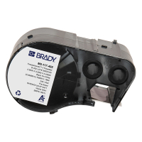 Brady M5-117-492 polyestejp | svart text - vit tejp | 12,7mm x 25,4mm (original) M5-117-492 148308