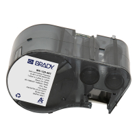 Brady M5-129-461 laminerad polyestertejp | svart text - vit tejp | 38,1mm x 57,15mm x 31,75mm (original) M5-129-461 148140