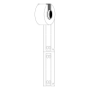 Brady M6-10x60-7598-WT polyuretanetiketter | 10mm x 60mm (original) 148068 - 1