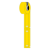 Brady M6-10x60-7598-YL polyuretanetiketter | 10 mm x 60 mm (original) M6-10x60-7598-YL 148069