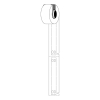 Brady M6-10x75-7598-WT polyuretanetiketter | 10mm x 75mm (original) 148053 - 1