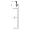 Brady M6-25x75-B7598-WT polyuretanetiketter | 25mm x 75mm (original) 148049 - 1