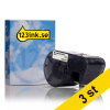 Brady MC1-1000-595-WT-BK vinyltejp | svart text - vit tejp | 25,4mm x 7,62m | 3st (varumärket 123ink) MC1-1000-595-WT-BKC 650800 - 2