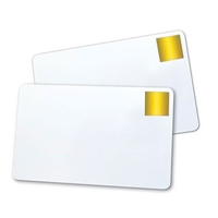 Brady Magicard CR80 PVC-kort vita med guld HoloPatch-sigill | 500st 322002 145003