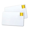 Magicard CR80 PVC-kort vita med guld HoloPatch-sigill | 500st 145003 - 1