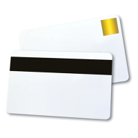 Brady Magicard CR80 PVC-kort vita med guld HoloPatch-sigill och magnetremsa | 500st 322003 145004